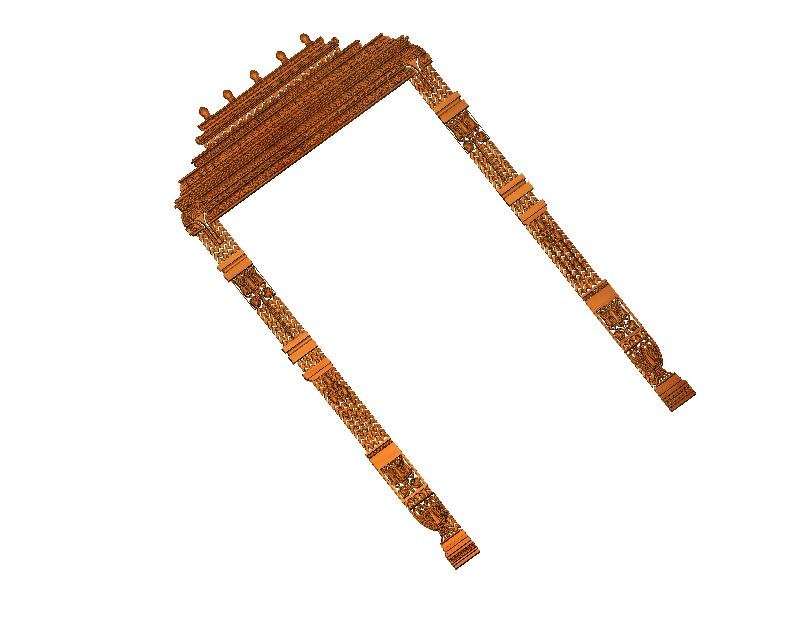 Piller - PILLER-10 Traditional Intricate Architectural Door Frame Carving Design
